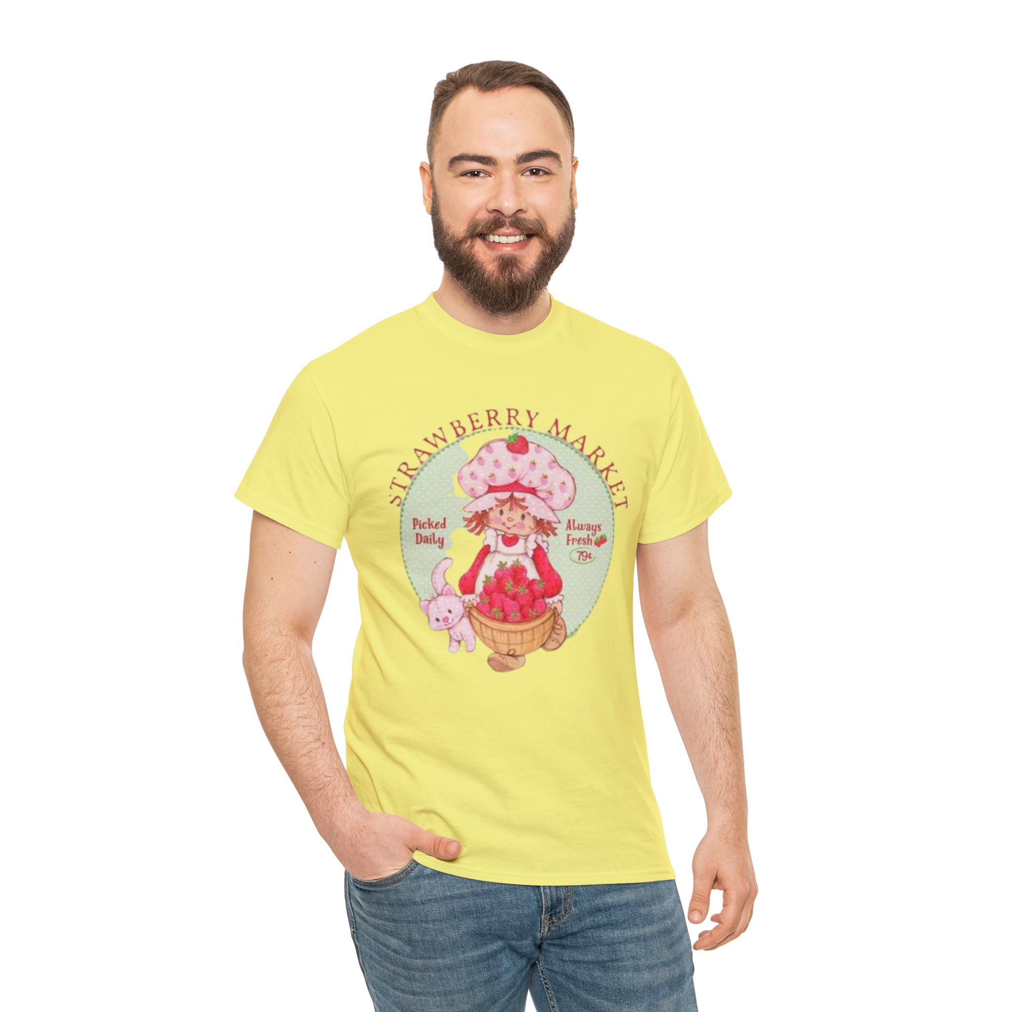 Strawberry Shortcake-  Unisex Heavy Cotton T-Shirt - Creations by Chris and Carlos